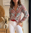 Camisa Patchwork Terracota