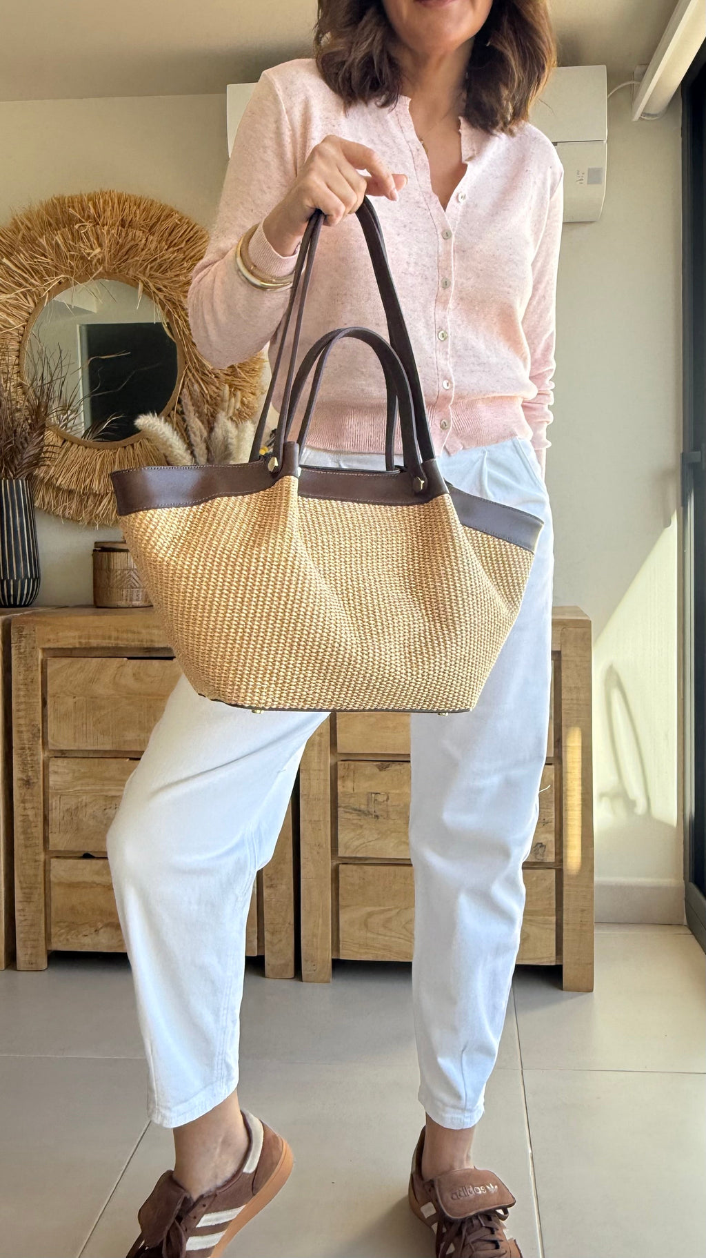 👜 Bolso Heritage Raffia