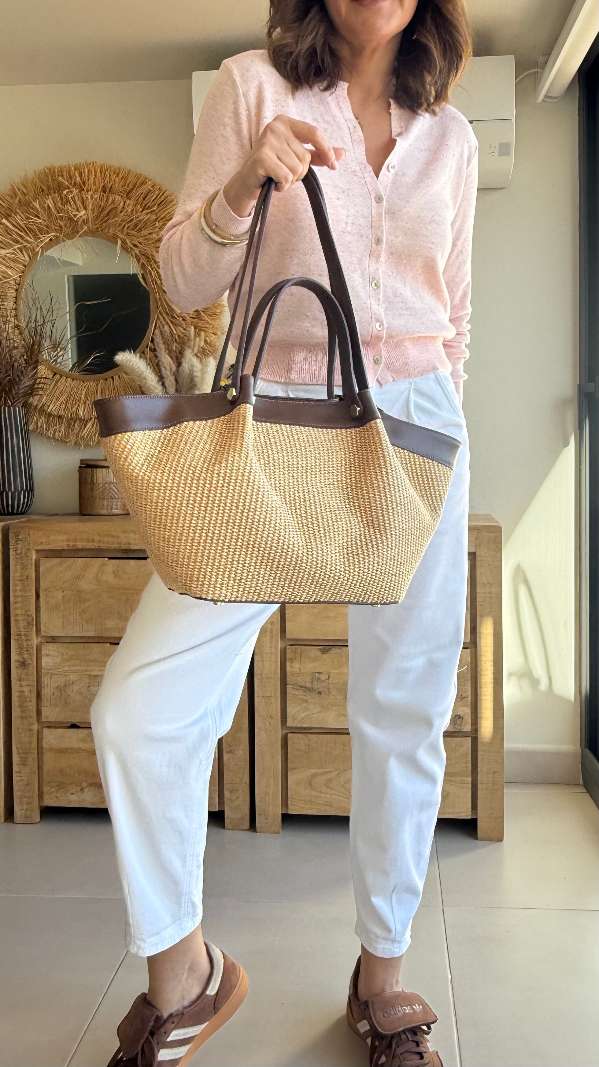 👜 Bolso Heritage Raffia