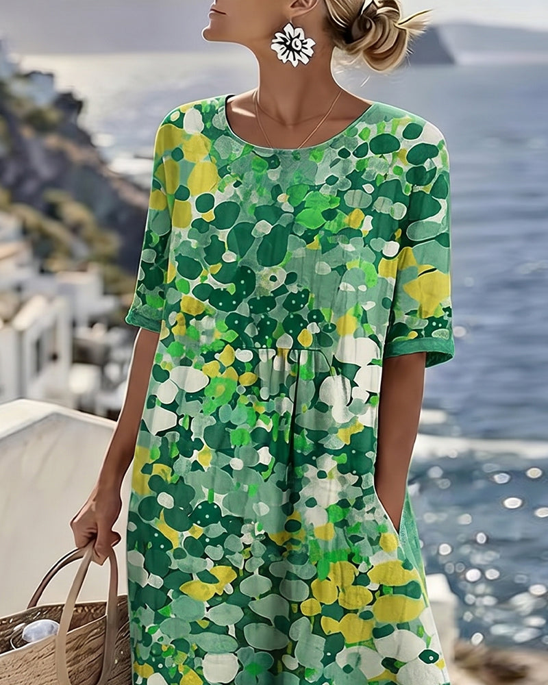 Vestido estampado holgado