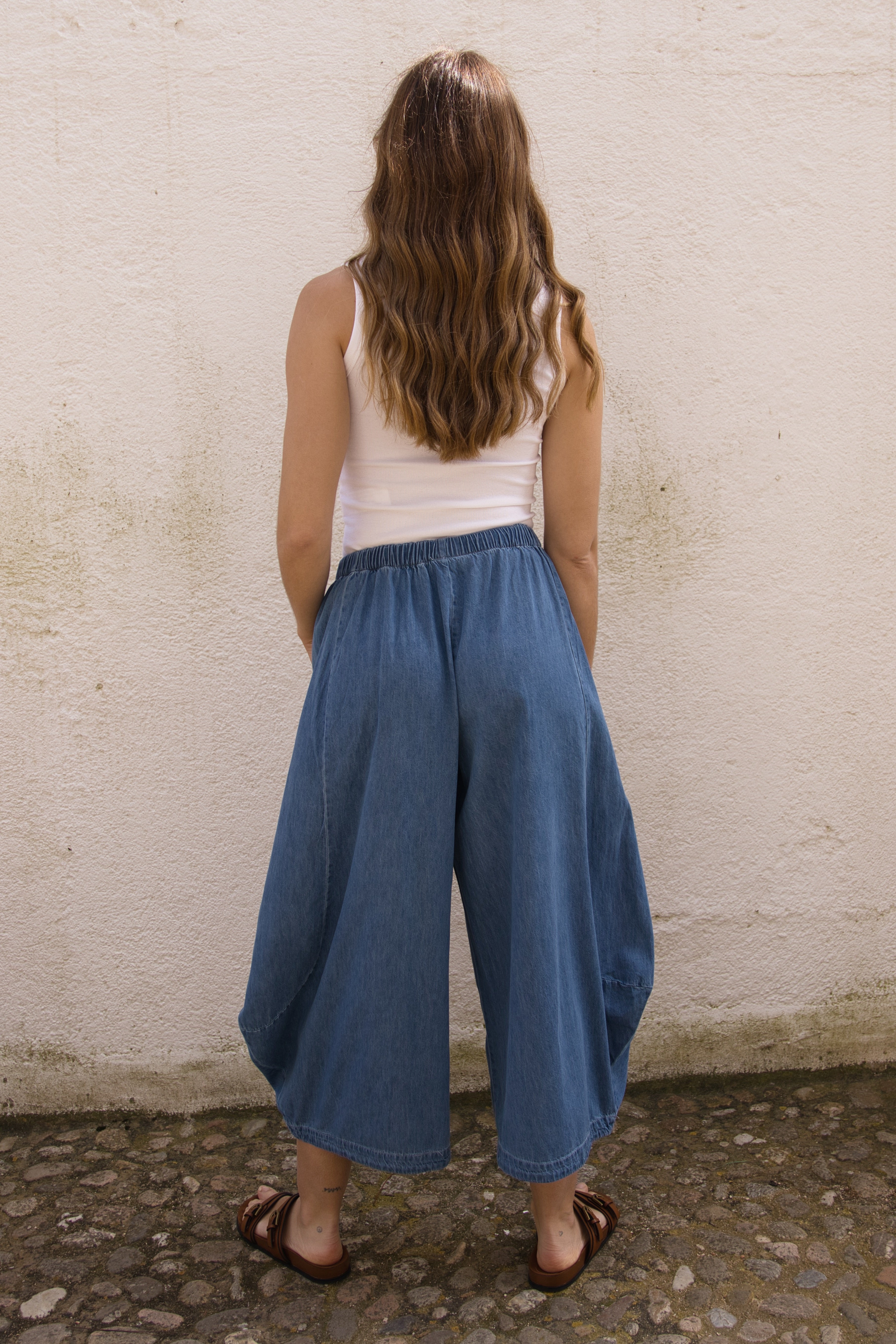 Pantalón Denim Flow
