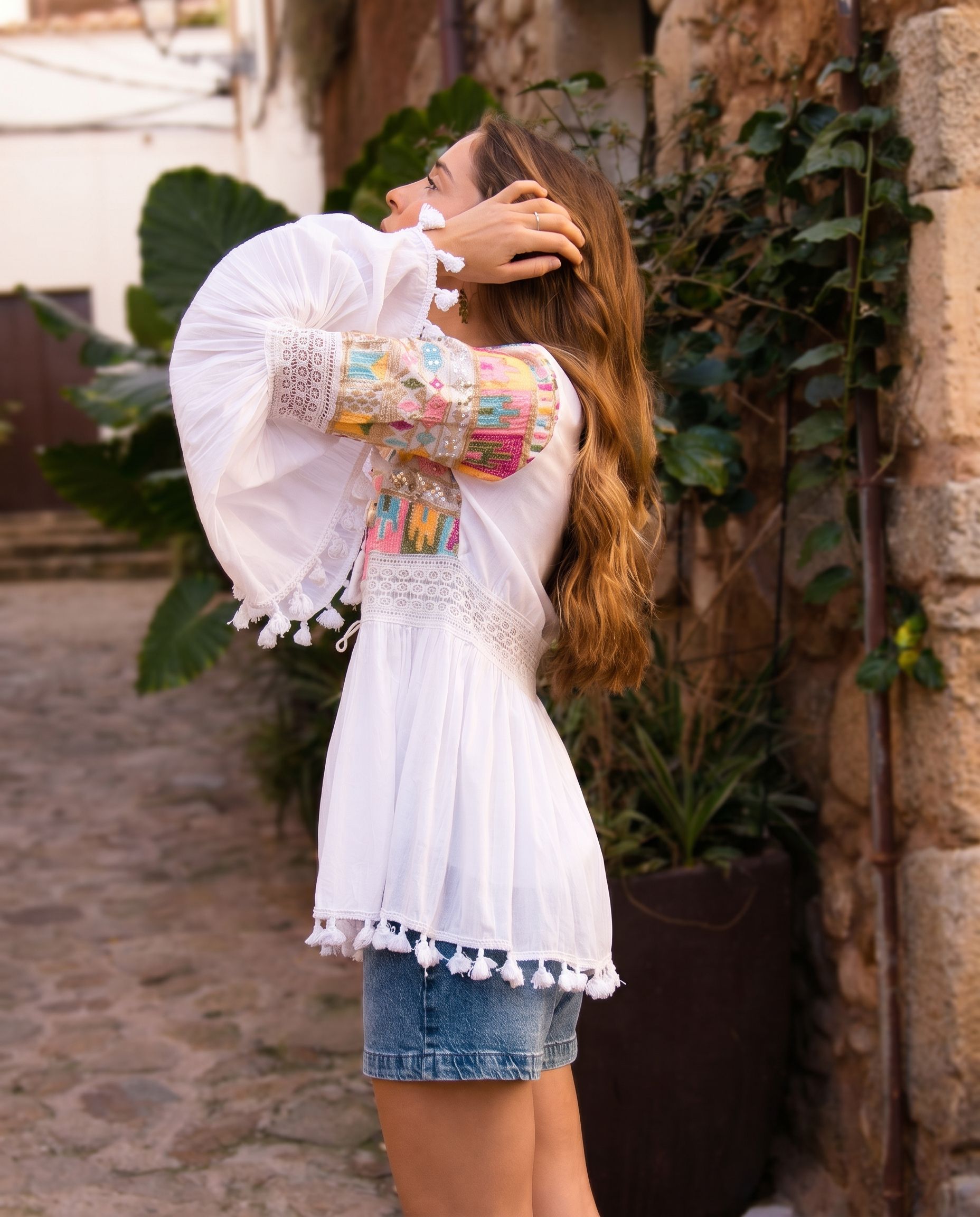 Blusa Boho Bordada Jaipur