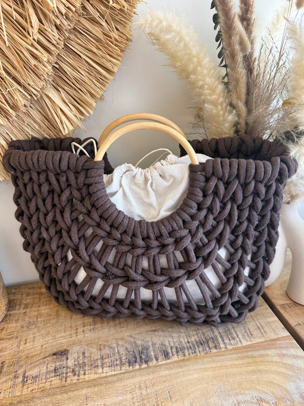 Bolso Crochet Boho Natural