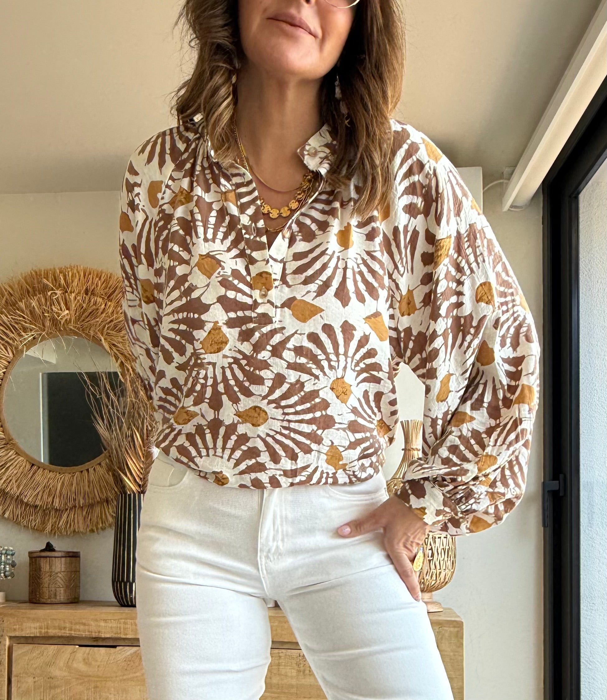 Blusa Estampado Tierra