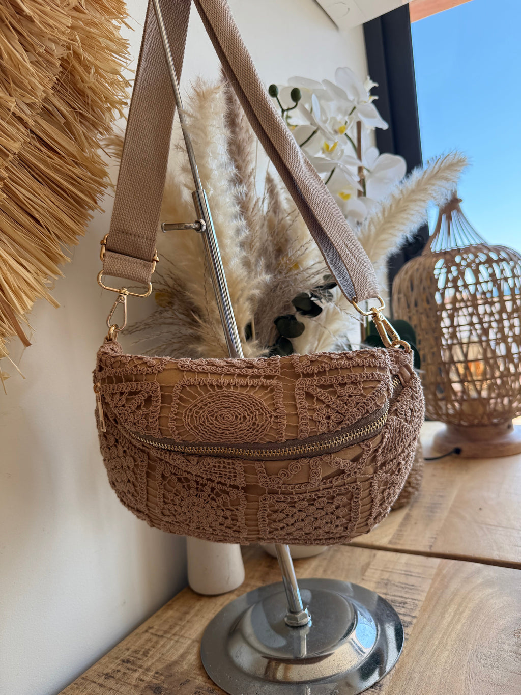 Riñonera Crochet Sahara