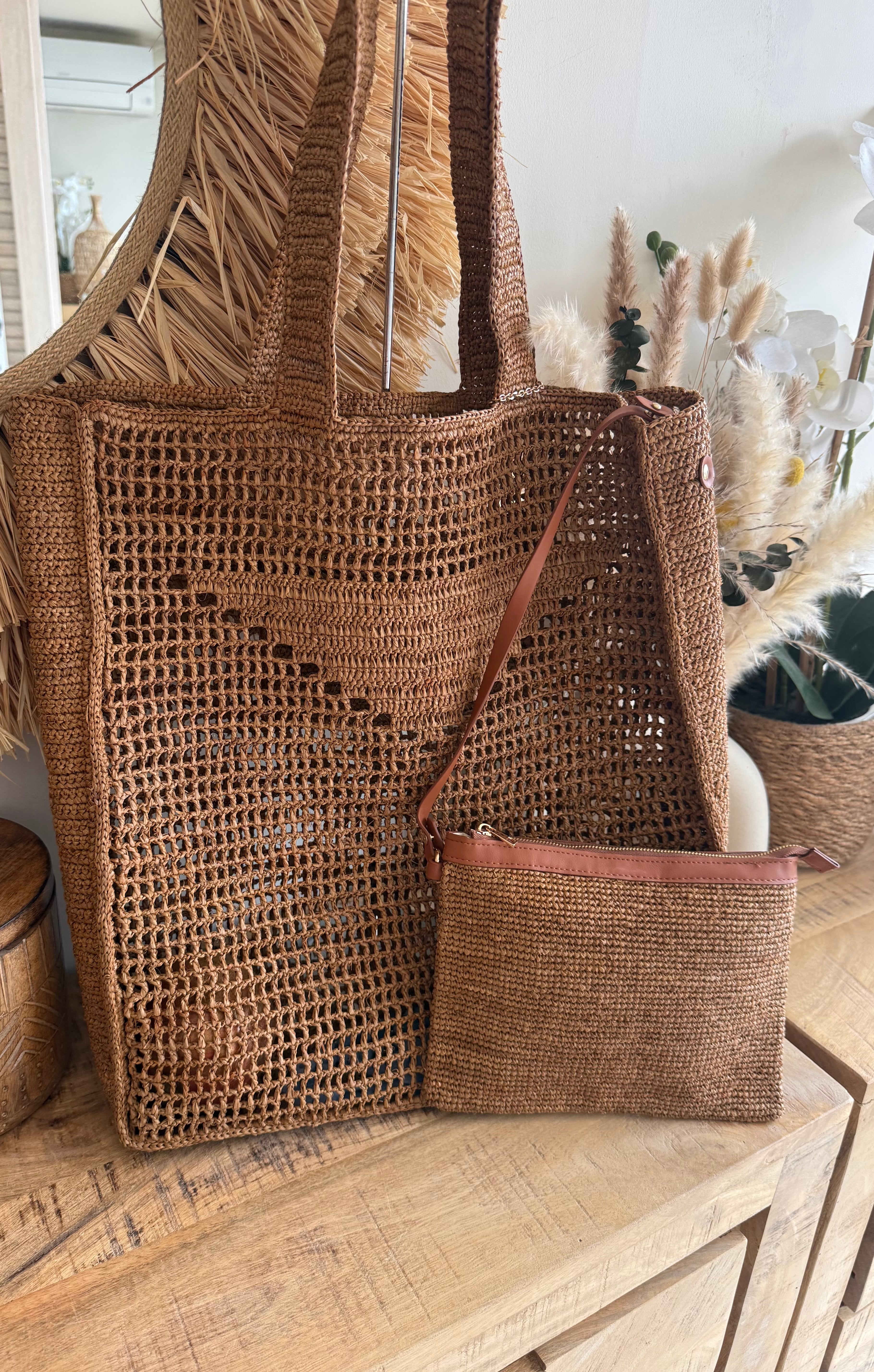 Bolso Rafia Artesanal