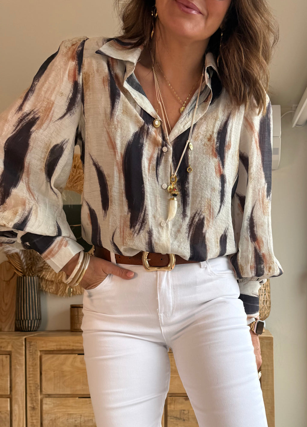 Blusa Pincelada Natural