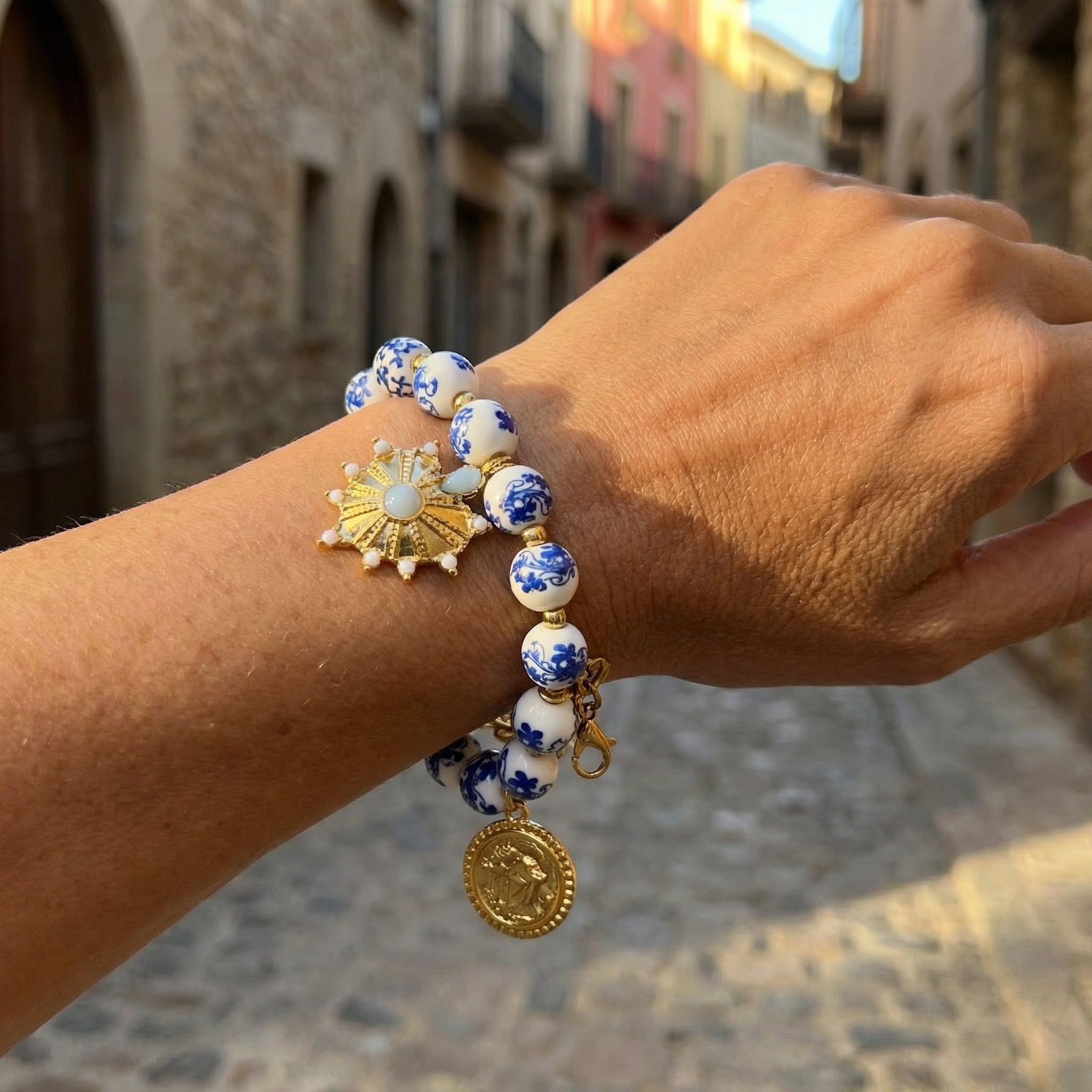 Pulsera Capri Azul & Oro