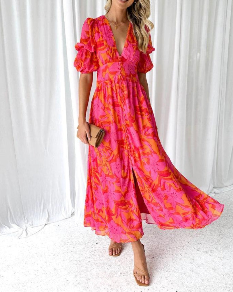 ALICIAMALDONADO| | Vestido maxi resplandor solar (¡EDICIÓN LIMITADA!)