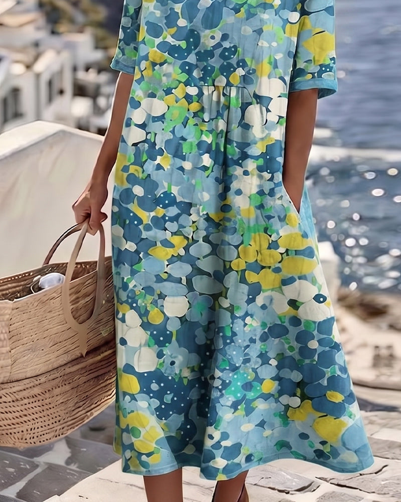 Vestido estampado holgado