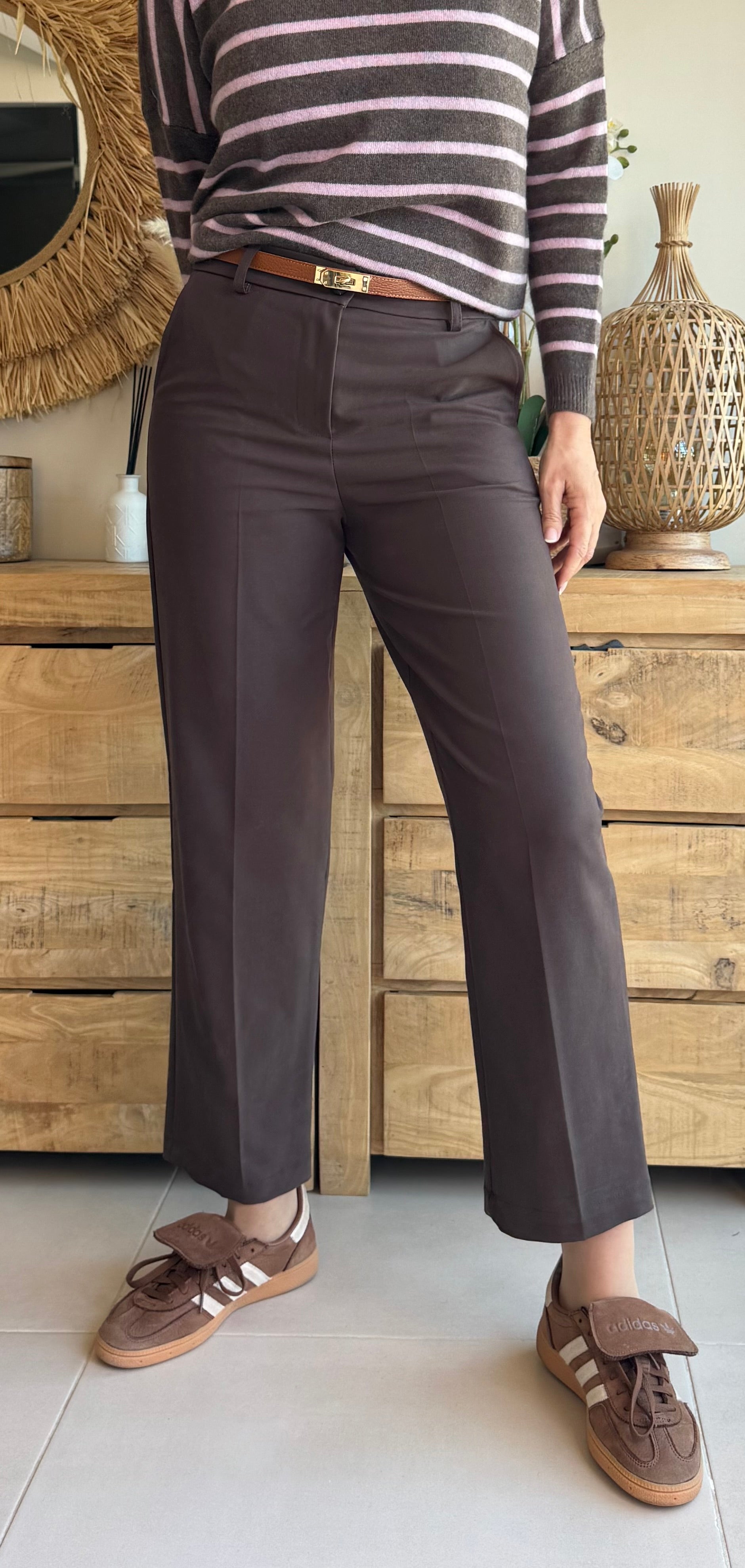 Pantalón Recto Súper Stretch – Viscosa Premium