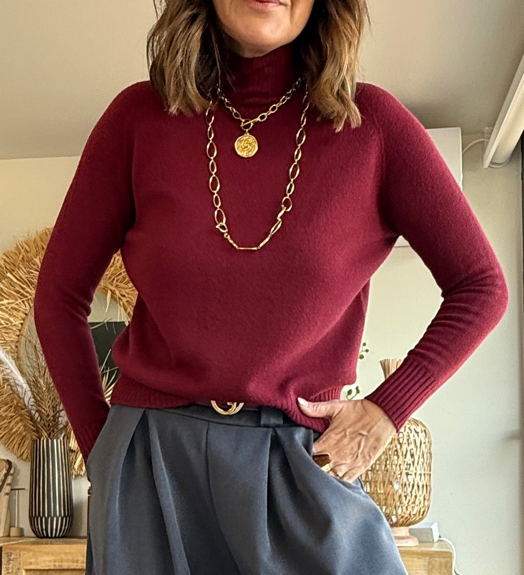 Jersey Cuello Alto Cashmere