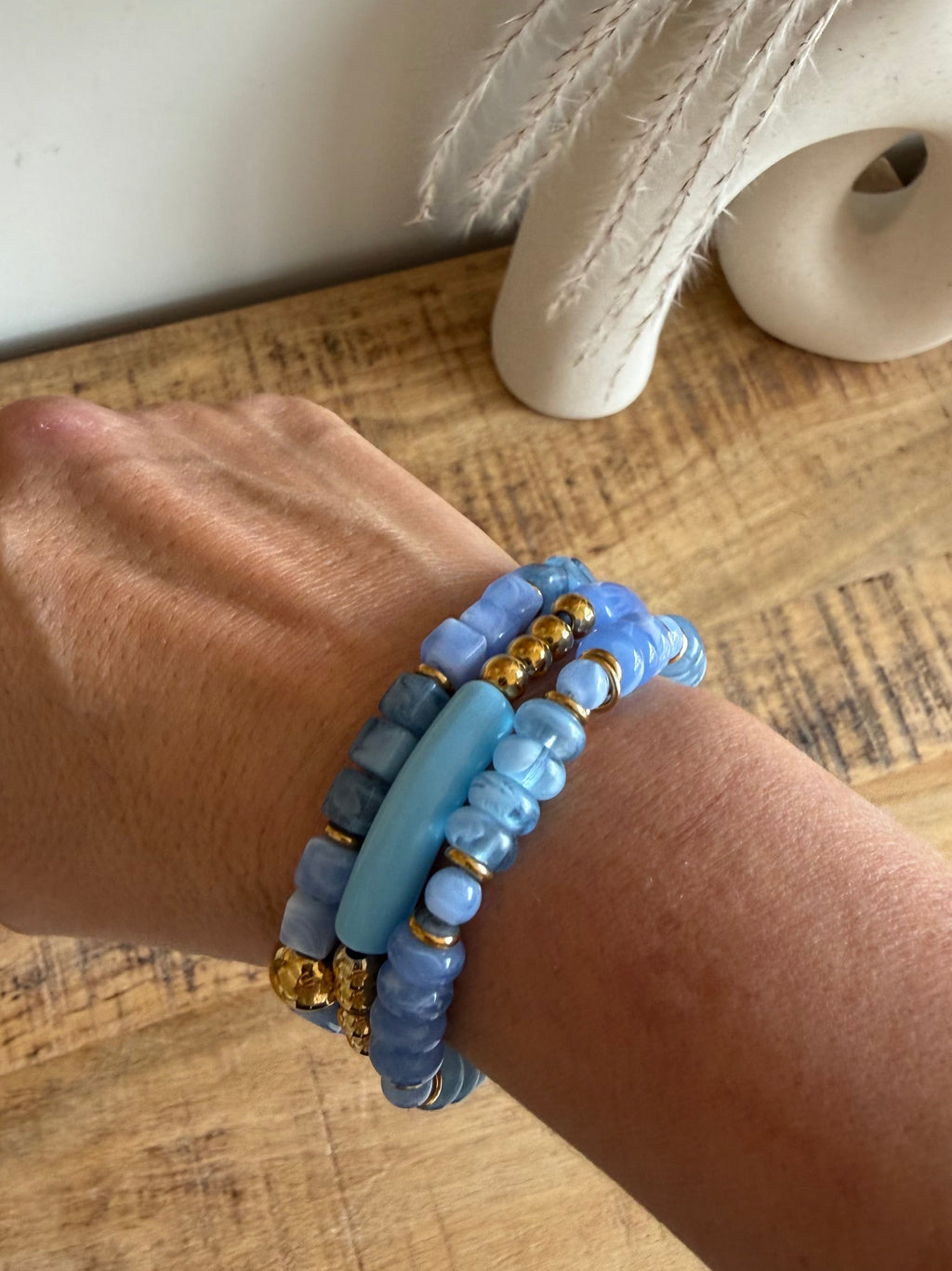 Set Pulseras Azul