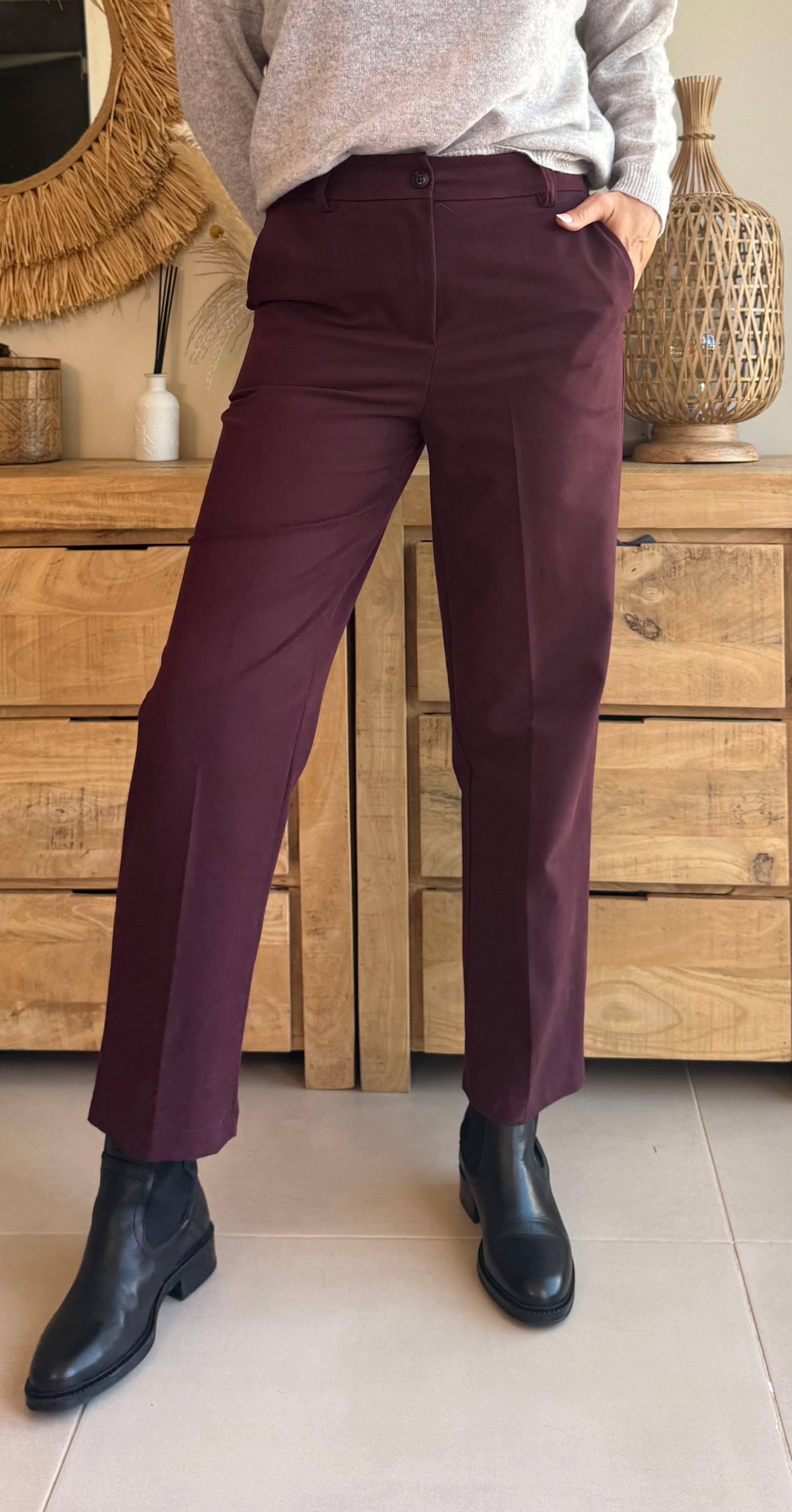 Pantalón Recto Súper Stretch – Viscosa Premium