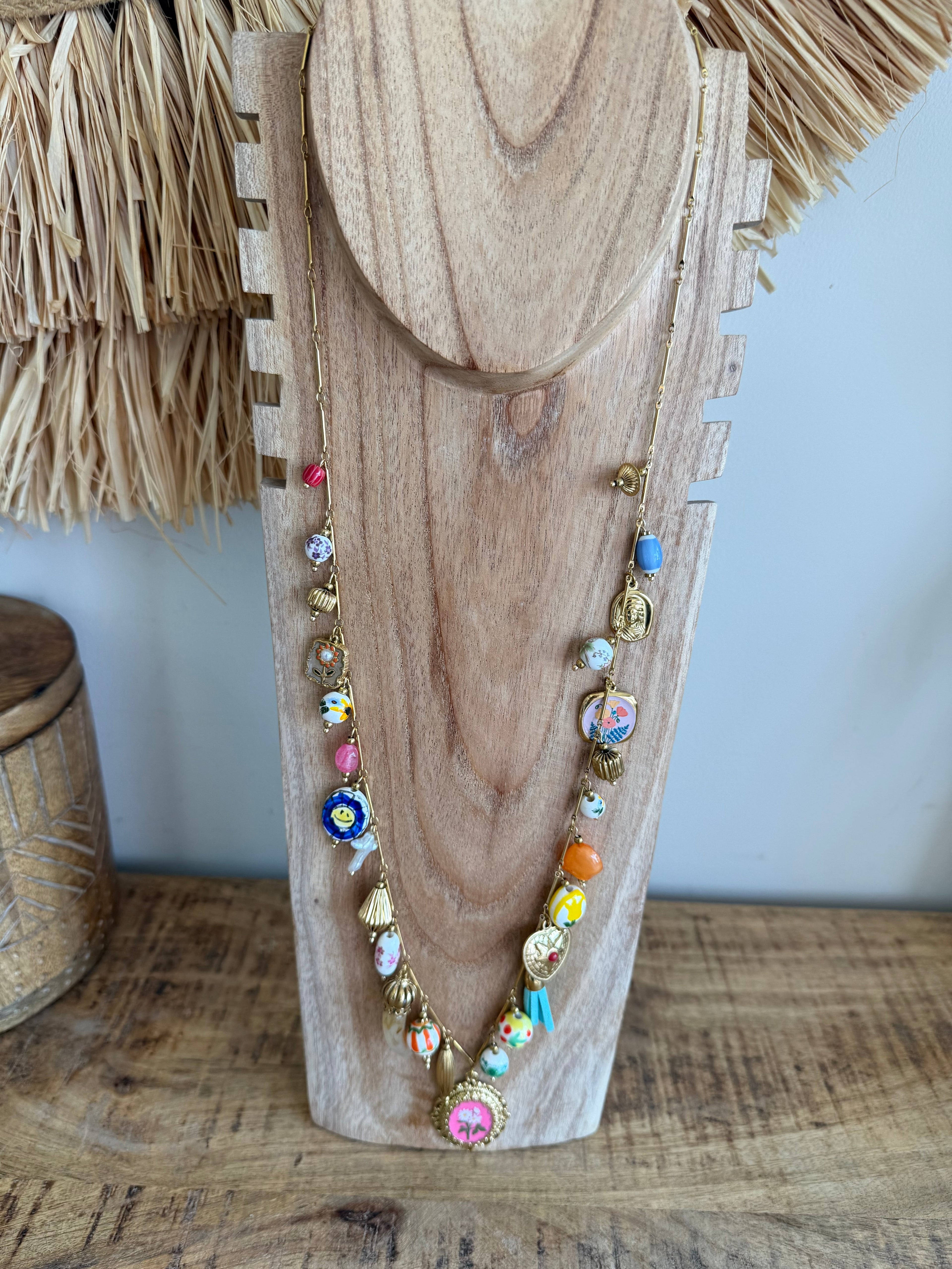 Collar Boho Charms Cerámica