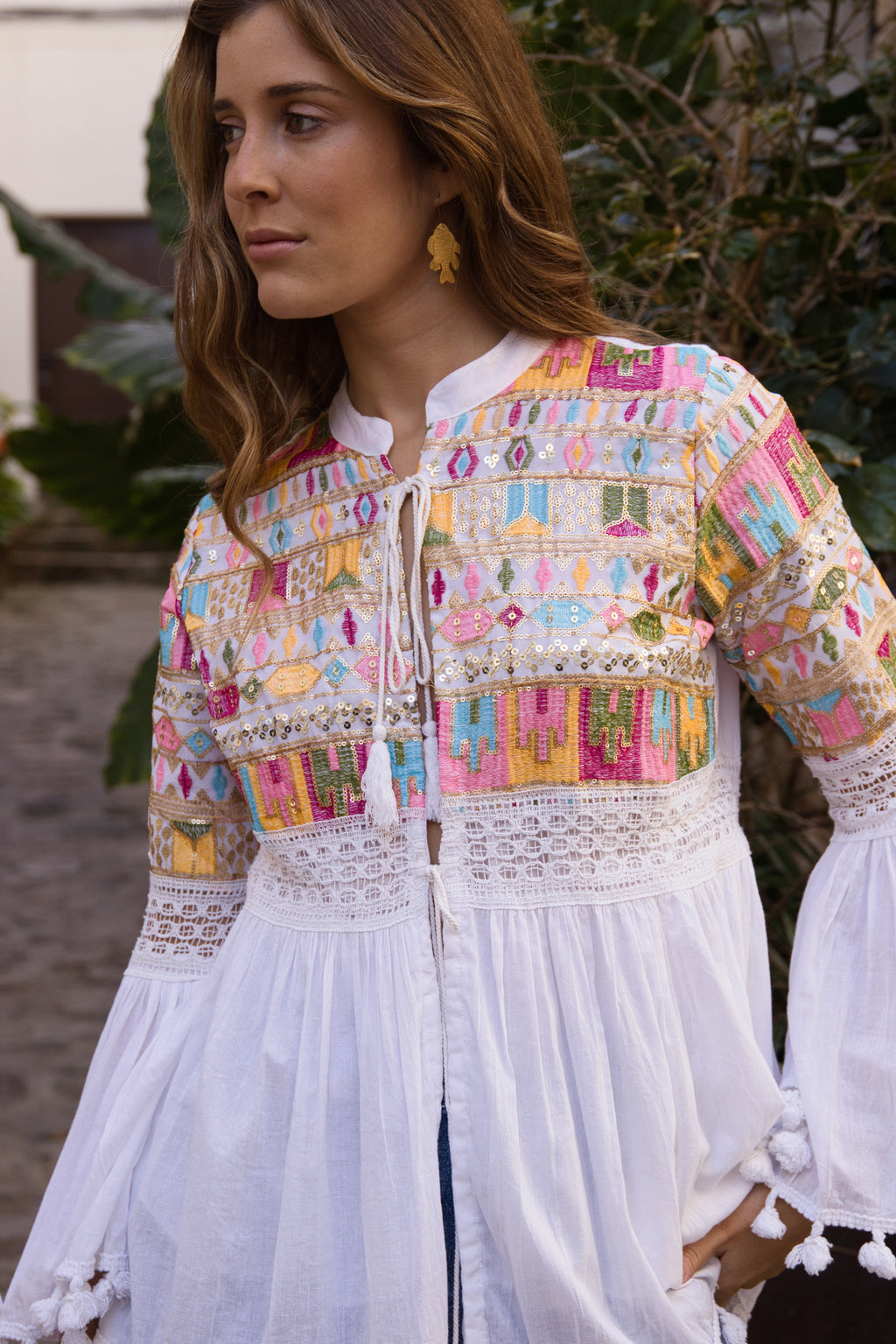 Blusa Boho Bordada Jaipur