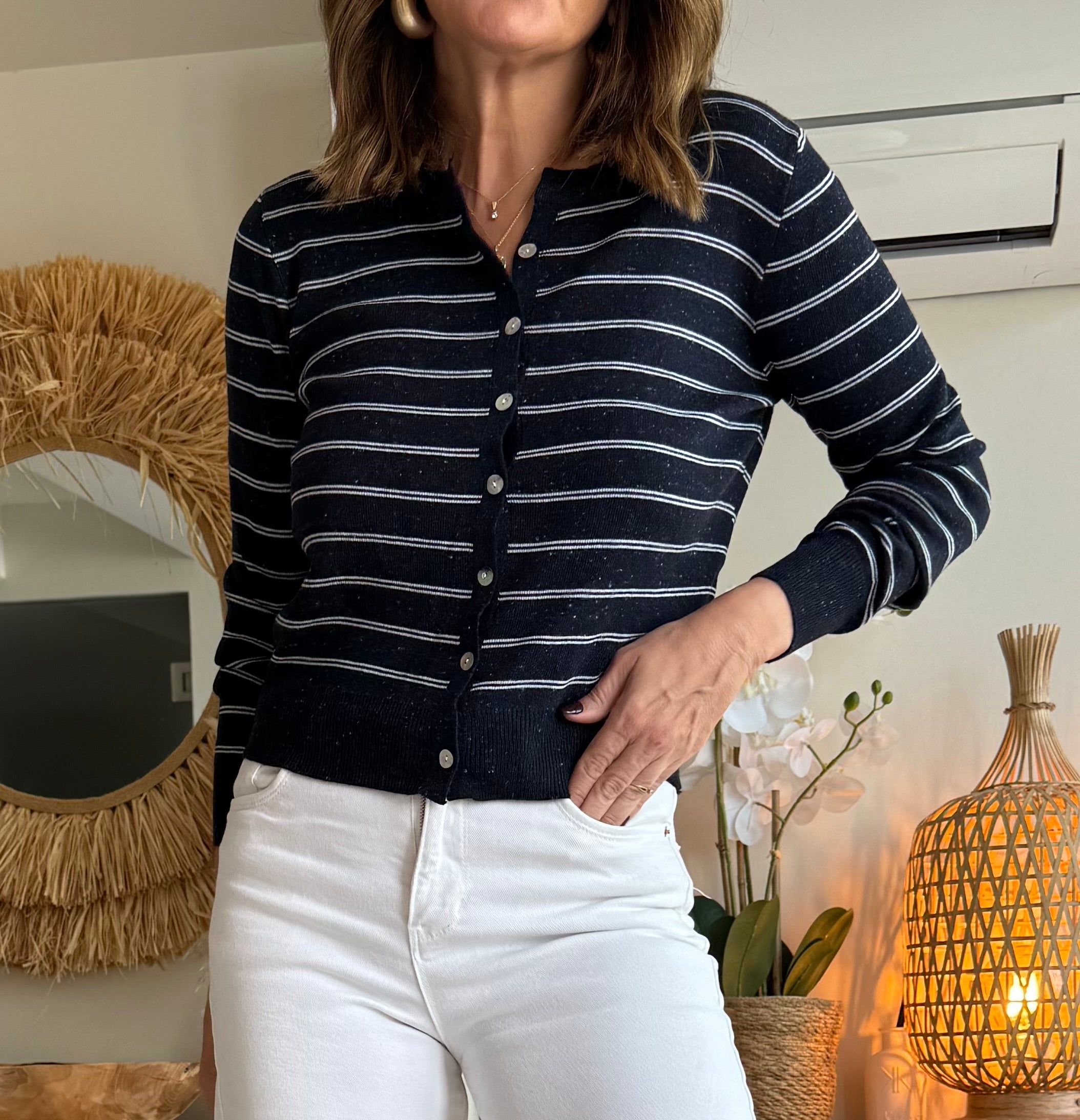 Cárdigan Rayas Chic