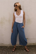 Pantalón Denim Flow