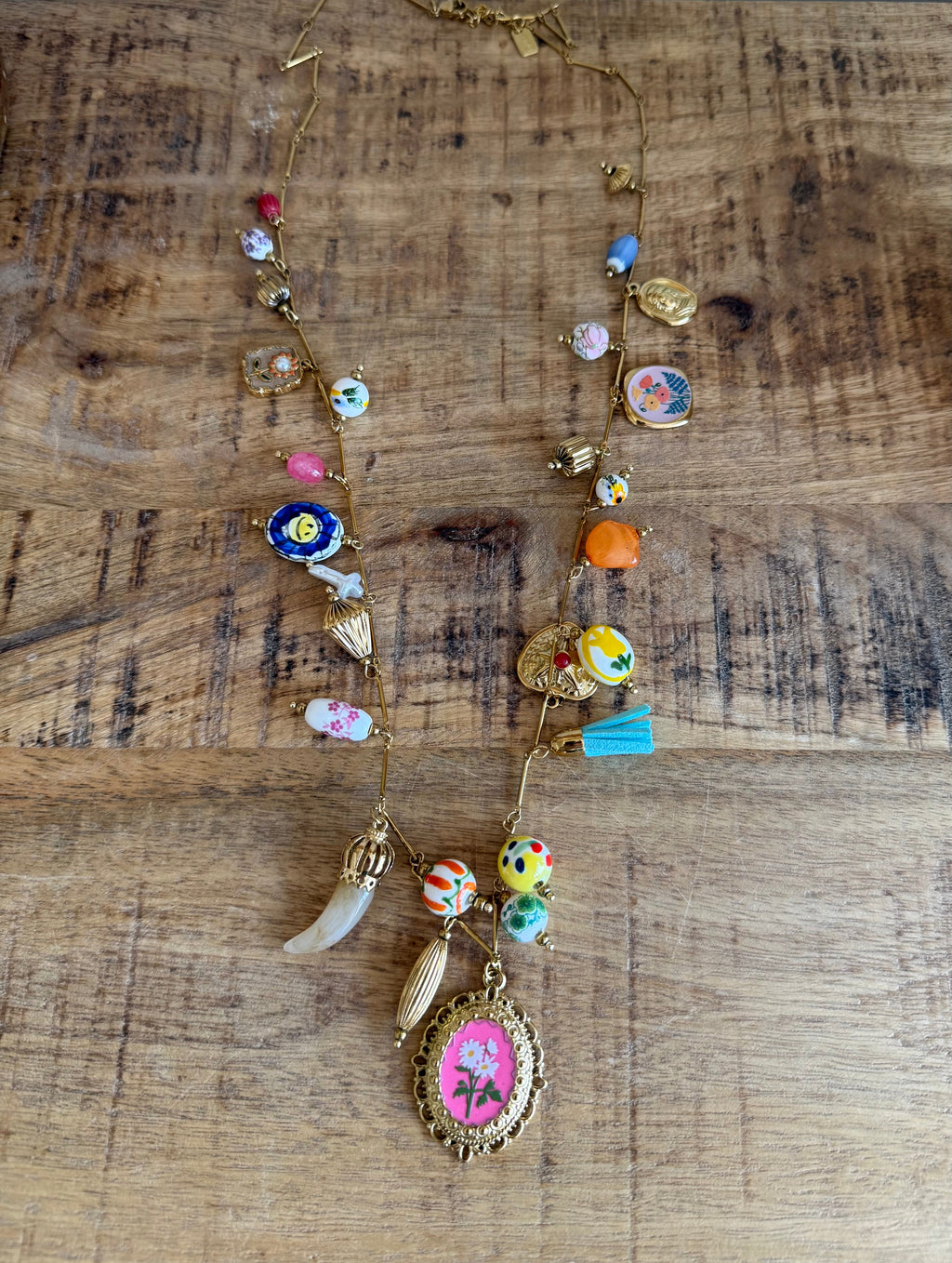 Collar Boho Charms Cerámica