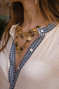Collar Amuletos Dorados