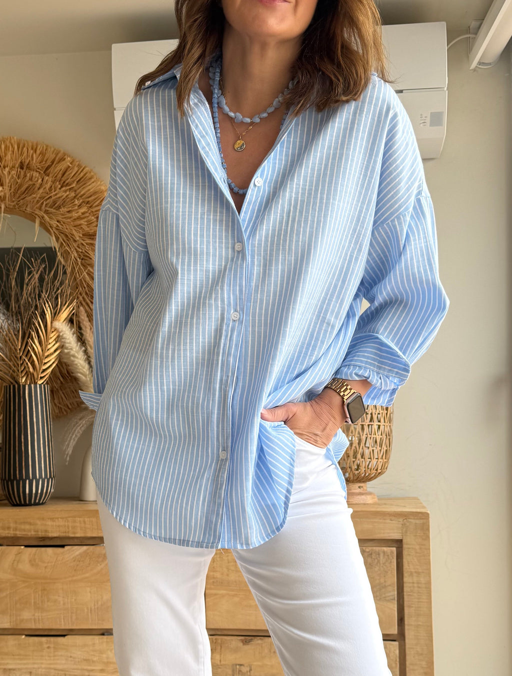 Camisa Capri Rayas