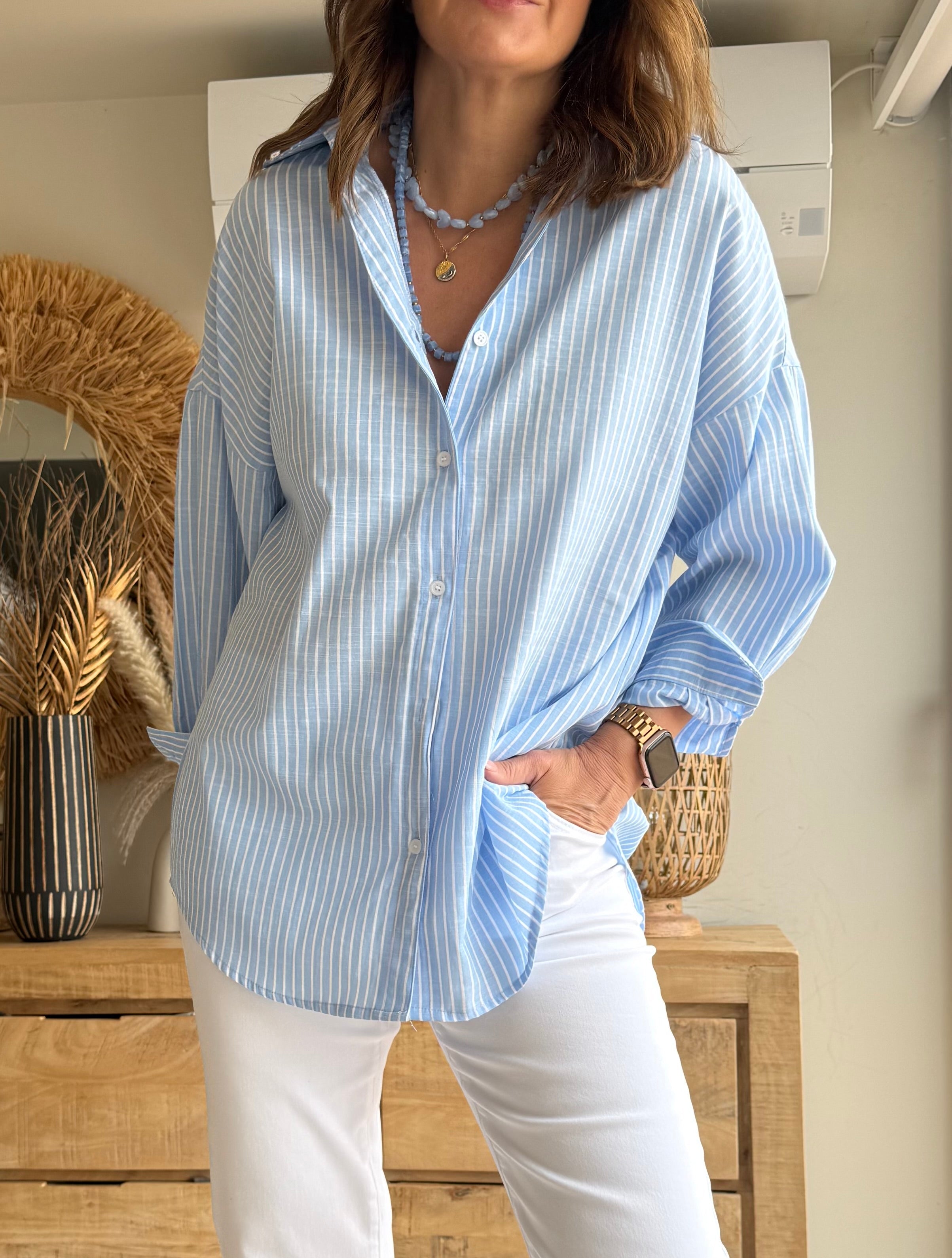 Camisa Capri Rayas