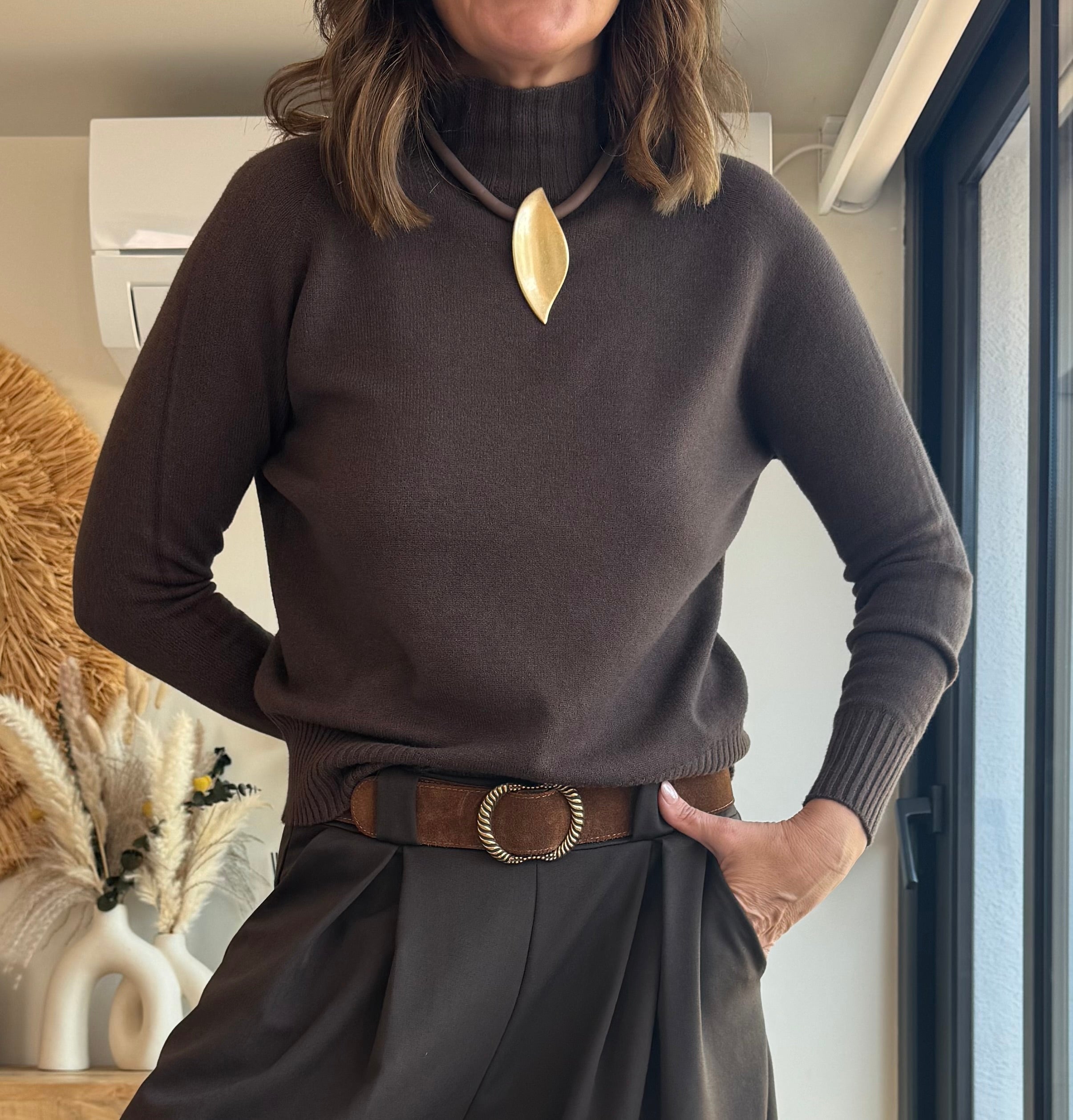 Jersey Cuello Alto Cashmere
