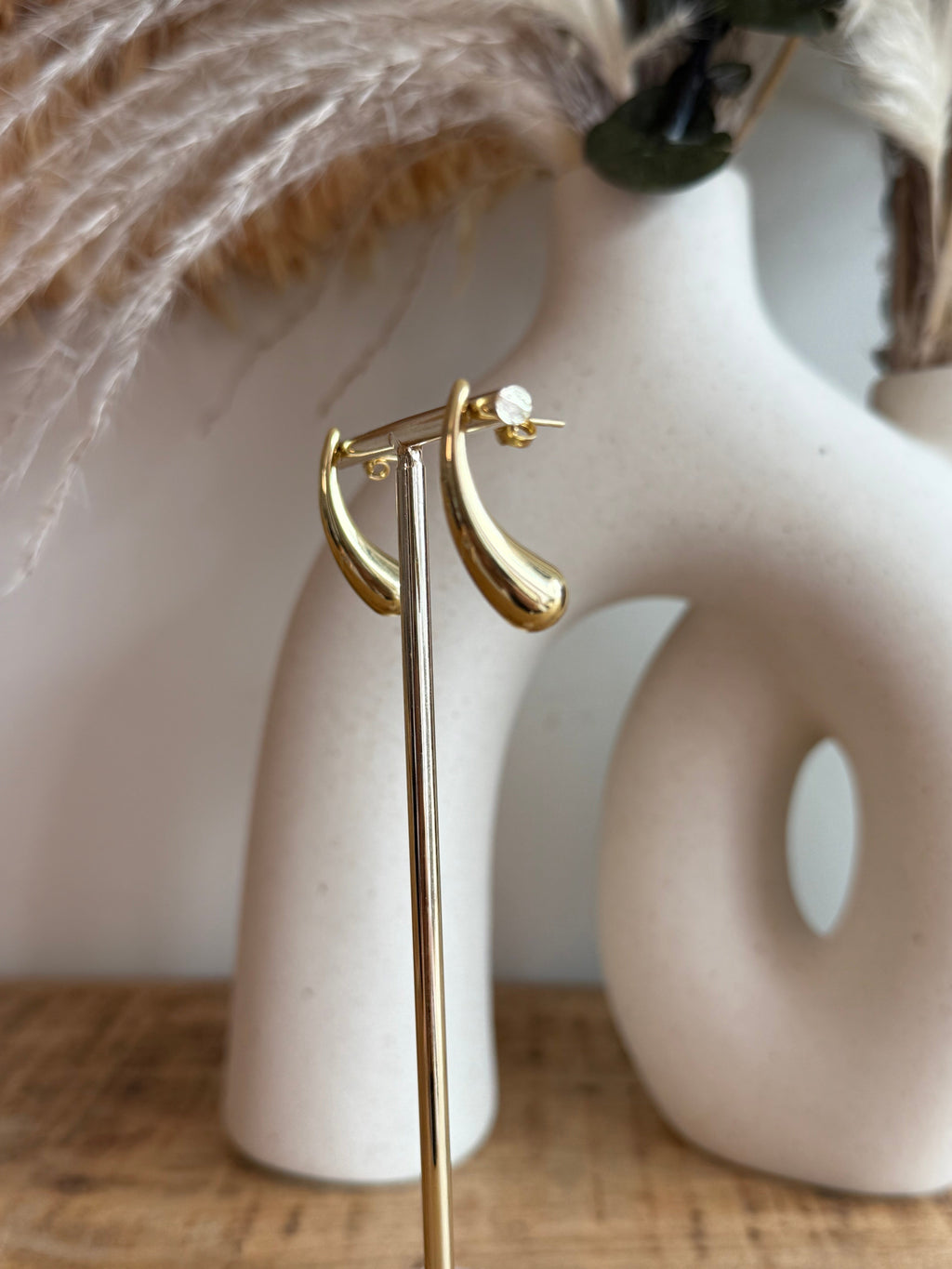 Pendientes Gota Acero