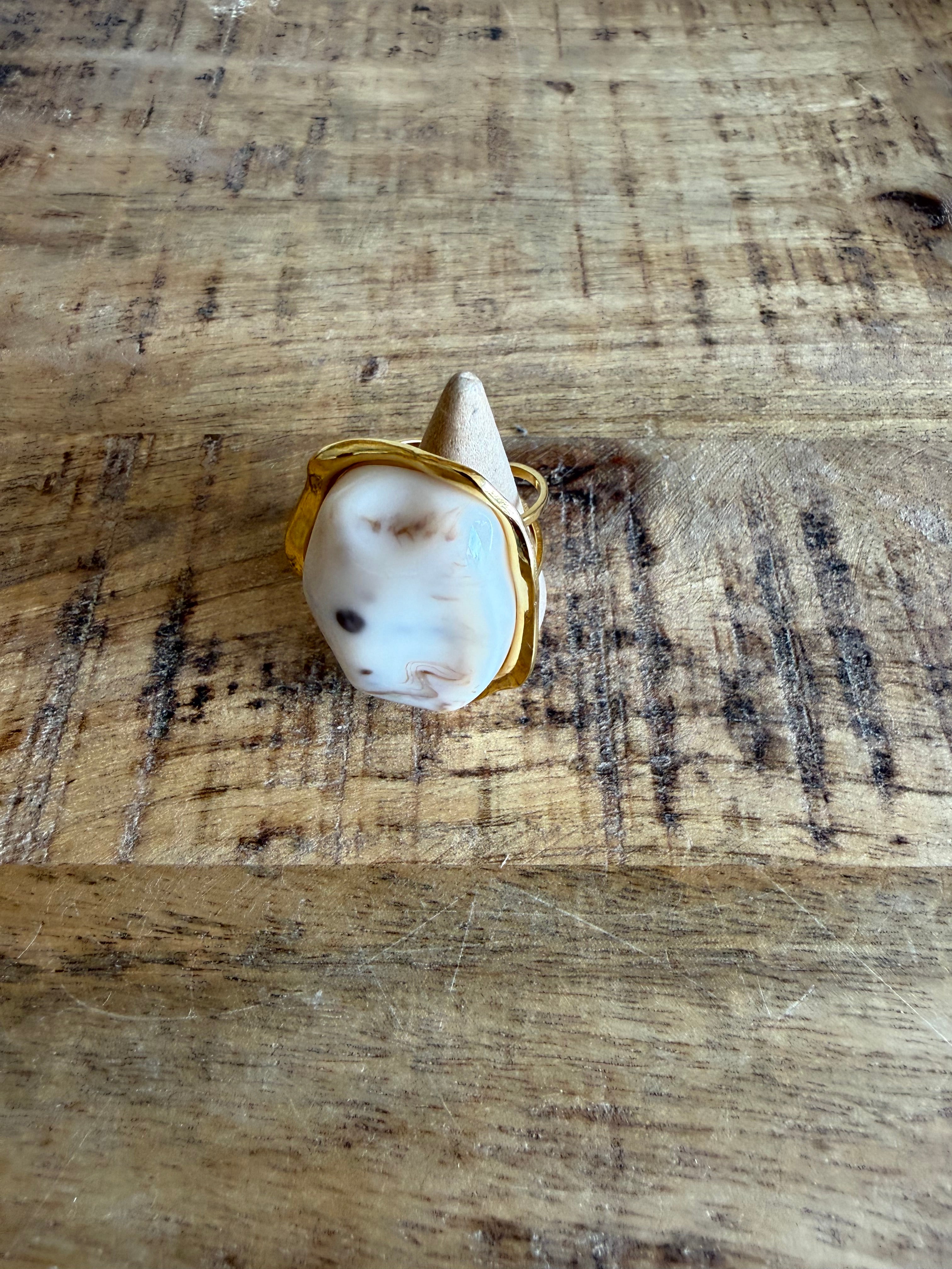 Anillo de resina y acero inoxidable