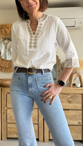 Blusa bordada Jaipur gold