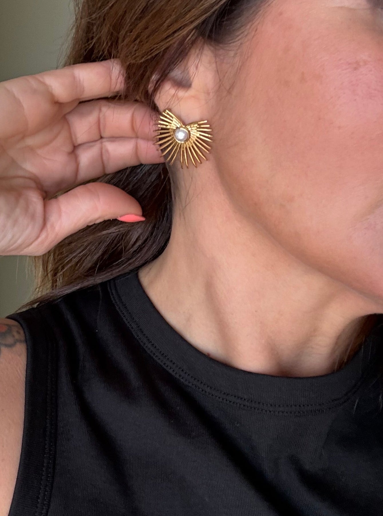 Pendientes Sol Radiante Pearl