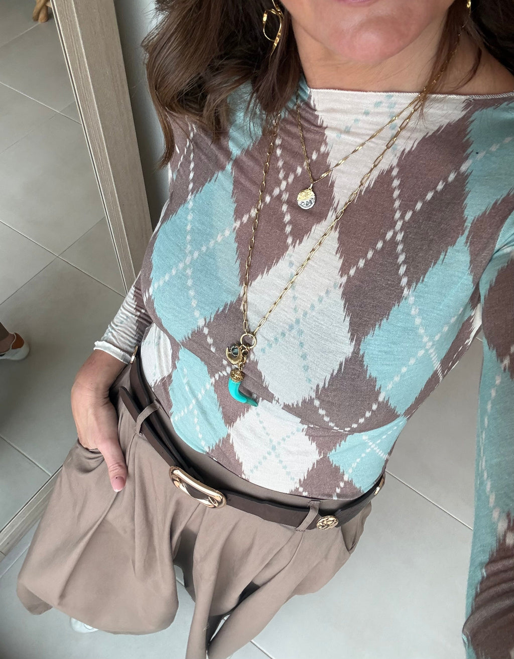 Collar Cuerno Azul