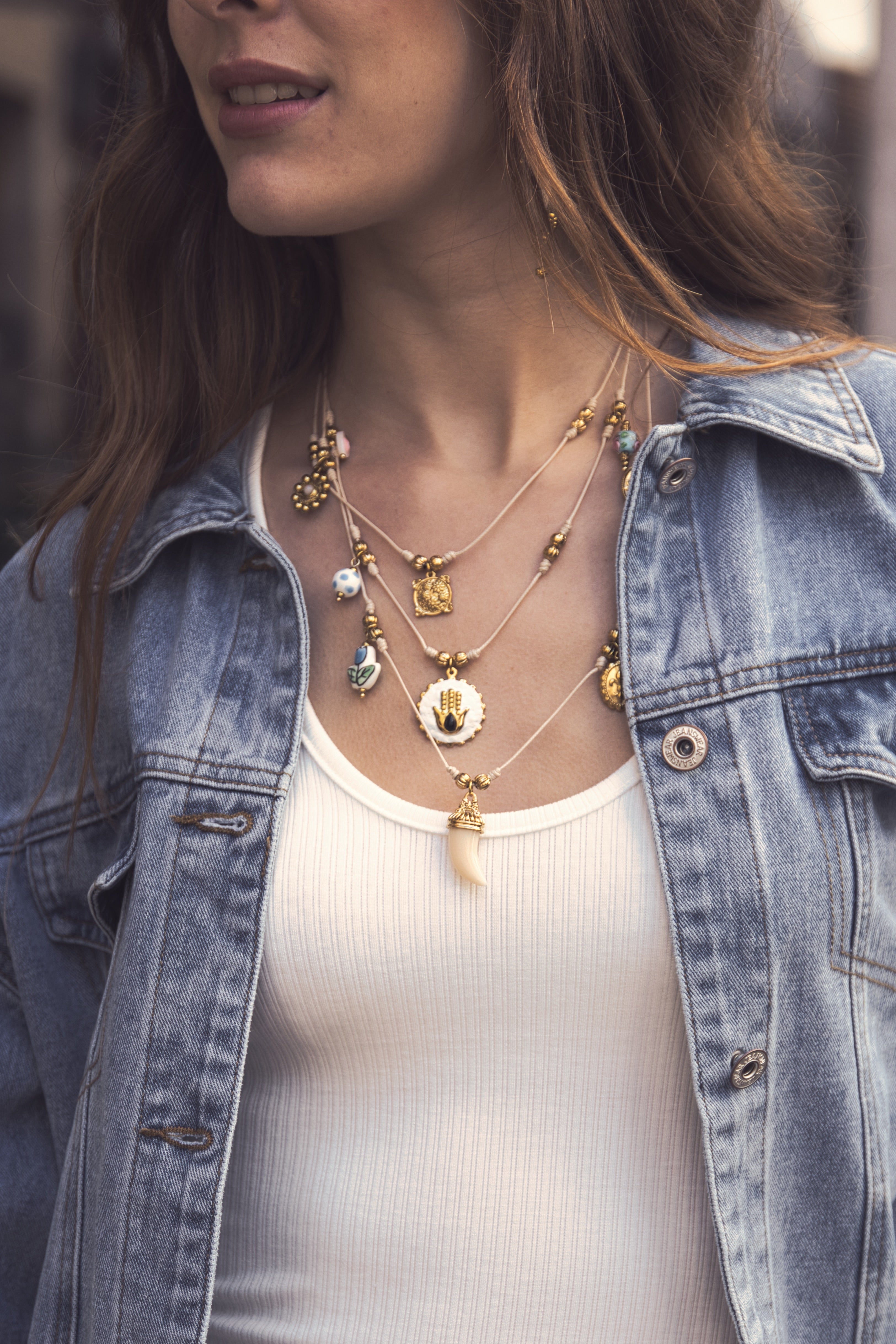 Multi collar Acero Charms