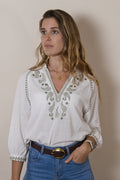 Blusa Bordada Delhi Green