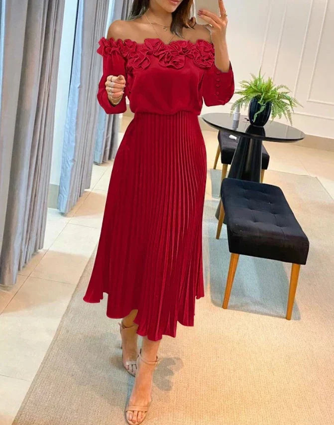 Ava™ | Vestido maxi palabra de honor
