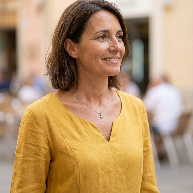 Vestido de lino elegante y fresco para primavera
