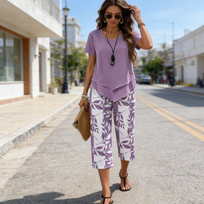 Conjunto Fluido Estampado Verano