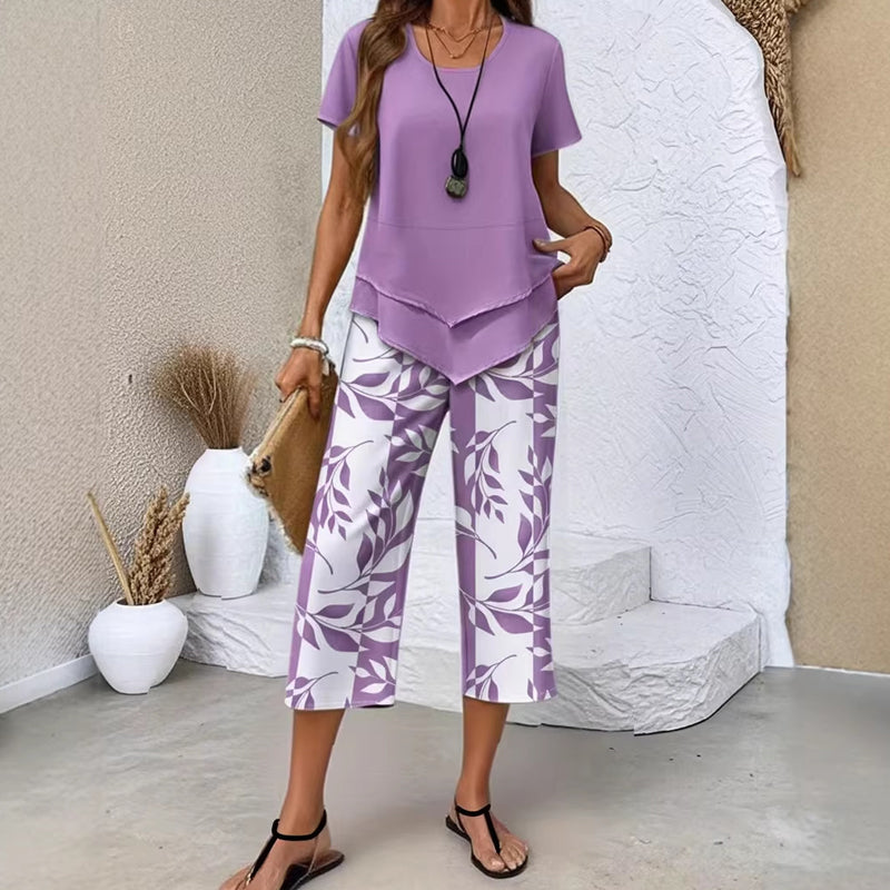 Conjunto Fluido Estampado Verano