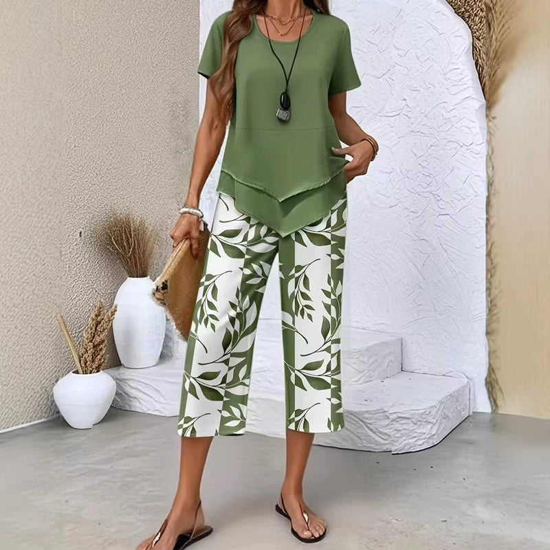 Conjunto Fluido Estampado Verano