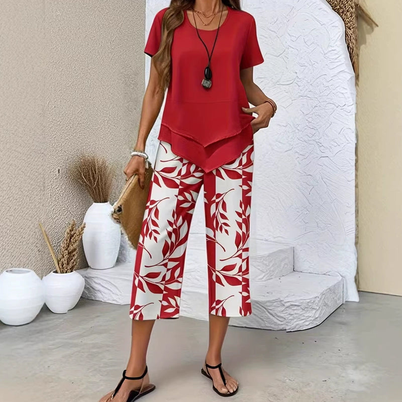 Conjunto Fluido Estampado Verano